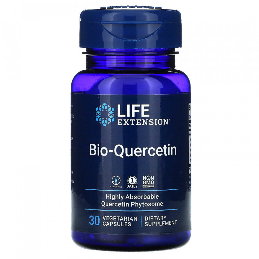 Био-кверцетин, Bio-Quercetin, Life Extension, 30 вегетарианских капсул