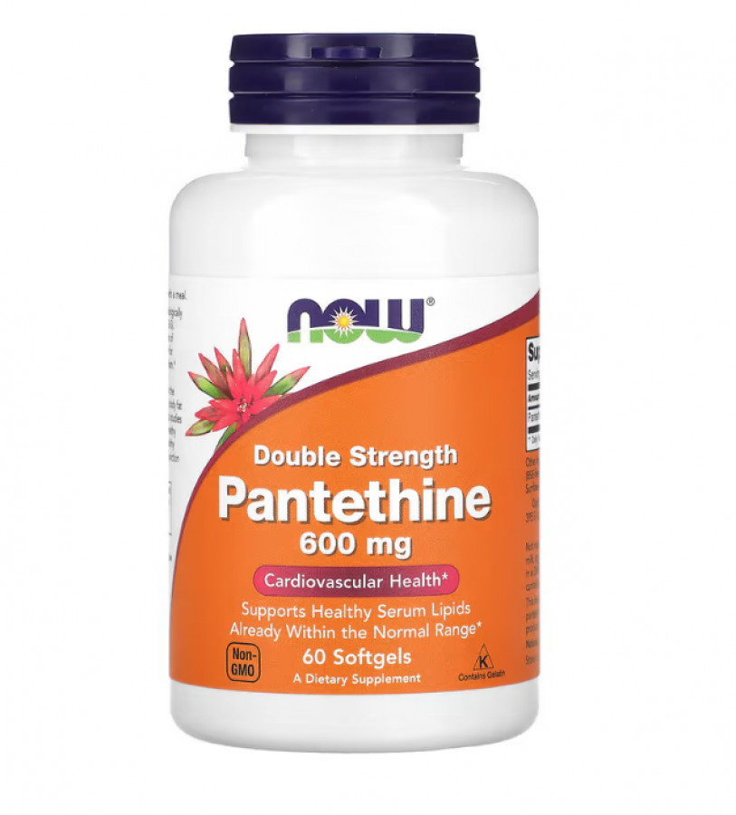 Пантетин Now Foods (Pantethine) 600 мг 60 капсул