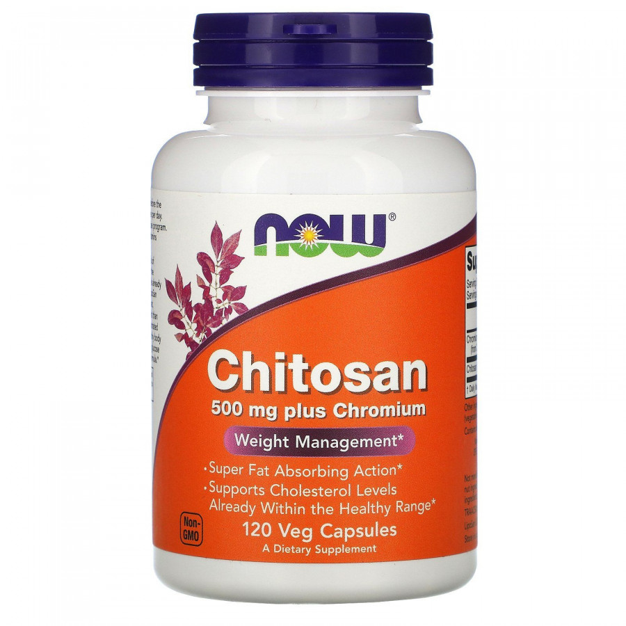 Хитозан Now Foods (Chitosan) 500 мг 120 капсул