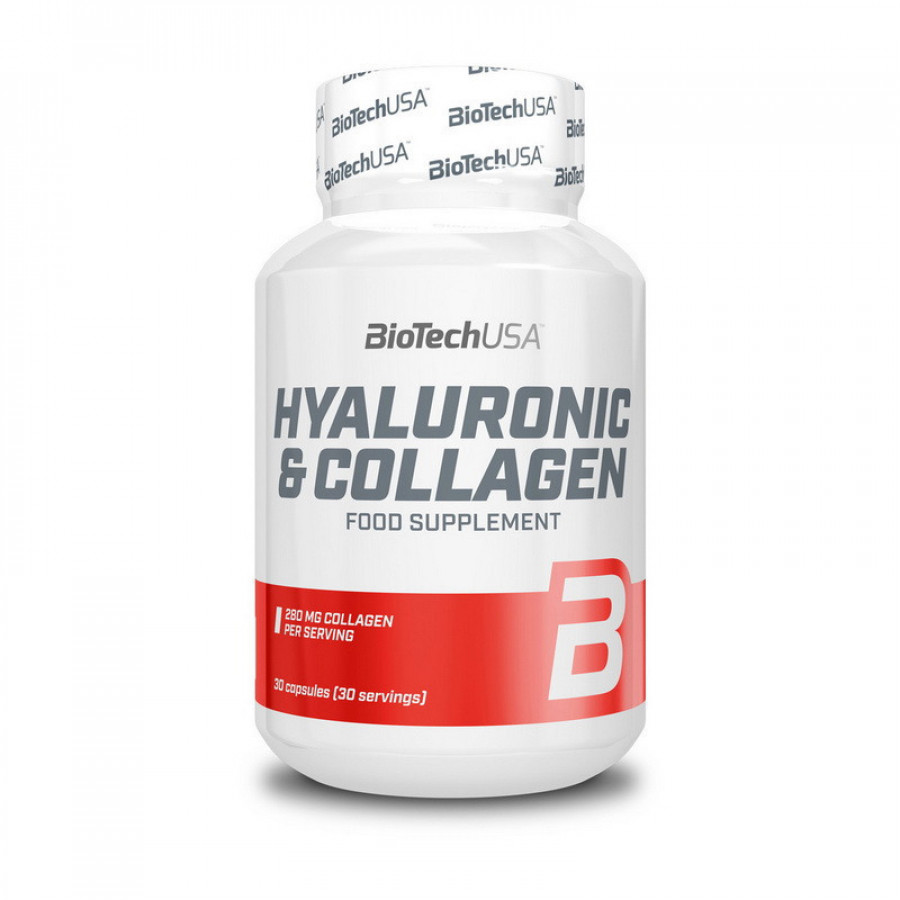 Гиалуроновая кислота и коллаген "Hyaluronic & Collagen" BioTech, 30 капсул