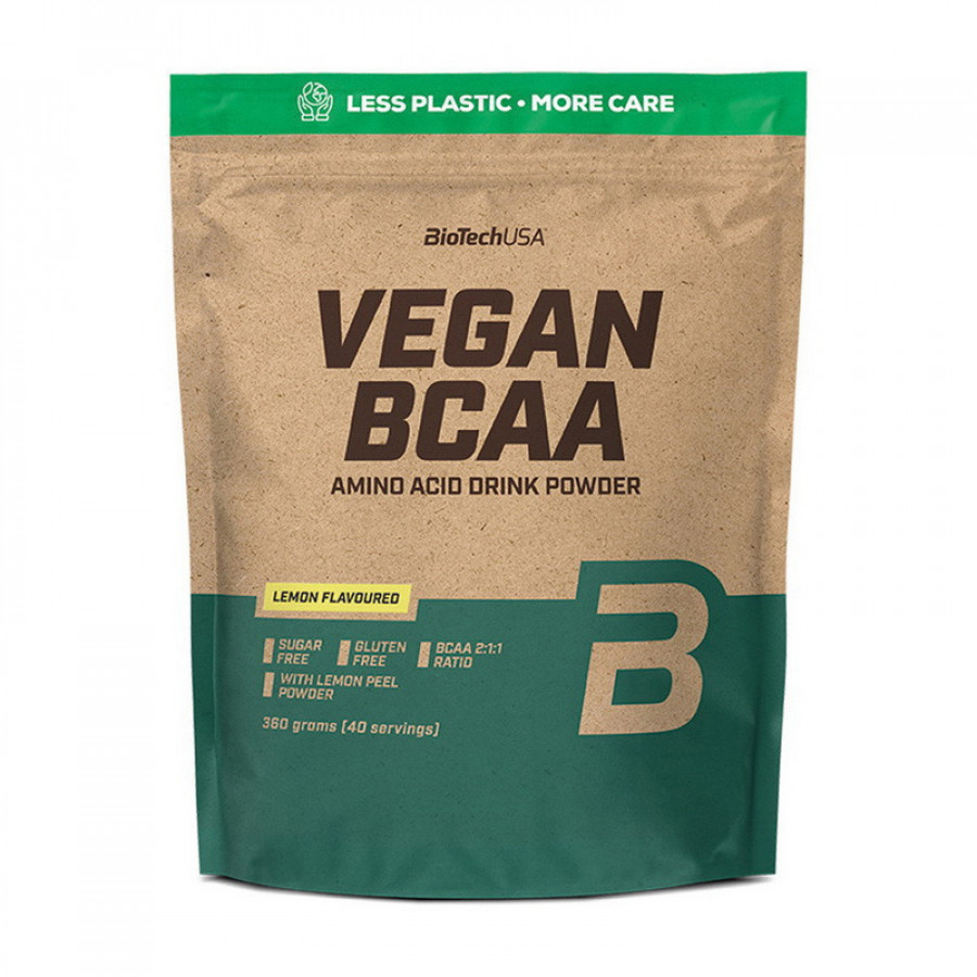 Вегетарианские аминокислоты "Vegan BCAA", BioTech, персиковый чай, 360 г