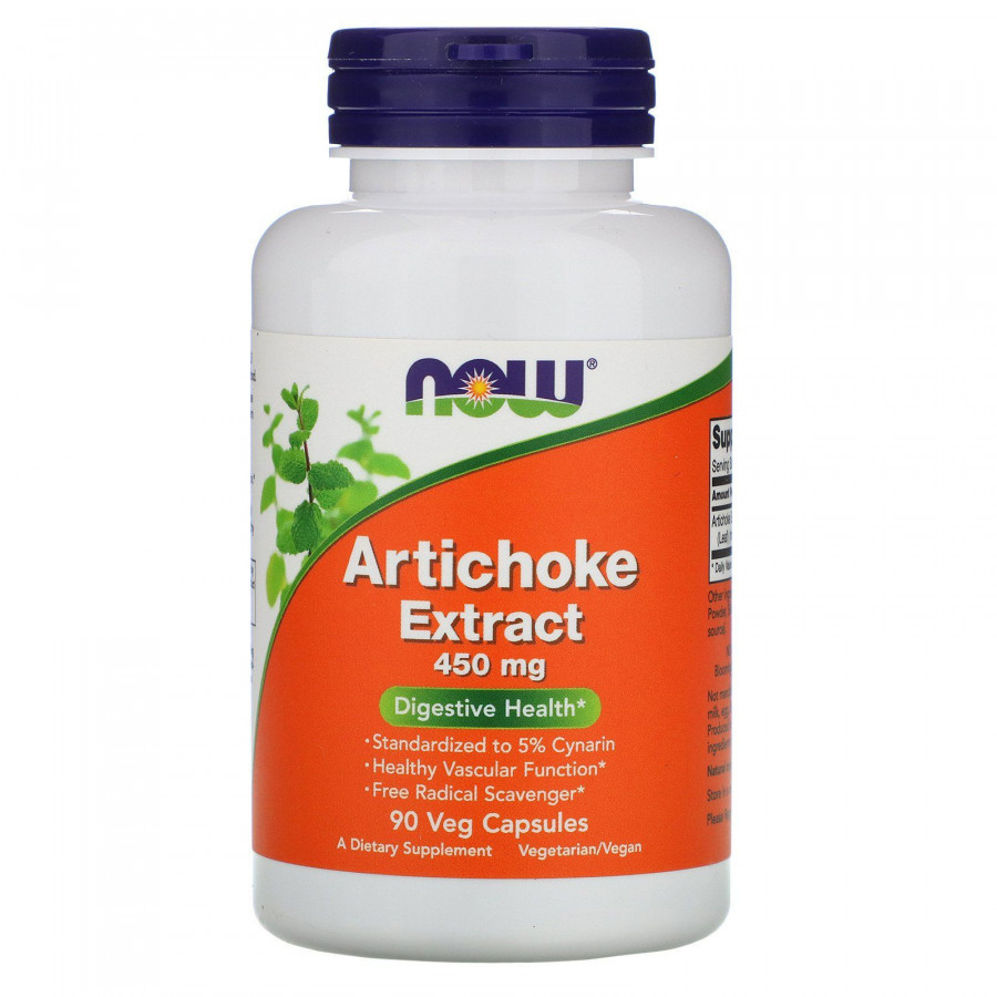 Артишок экстракт Now Foods (Artichoke) 450 мг 90 капсул