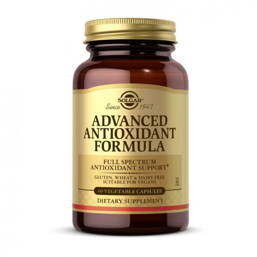 Антиоксидантная формула "Advanced Antioxidant Formula" Solgar, 60 капсул