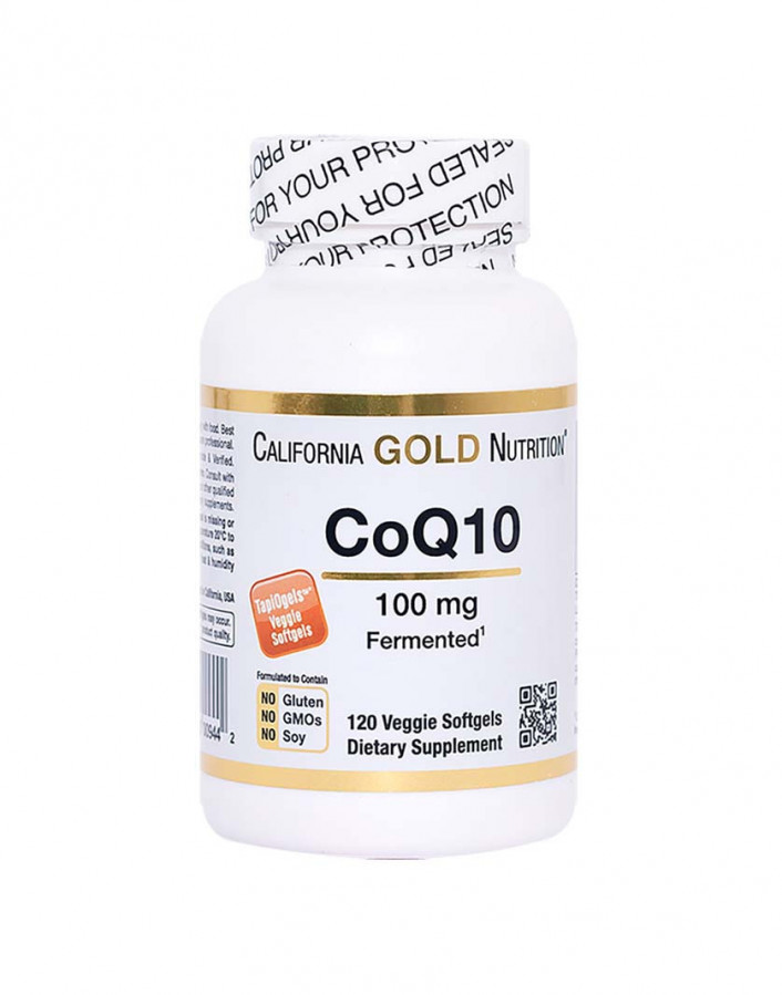 CoQ10, California Gold Nutrition, кофермент Q10 USP 100 мг, 120 капсул