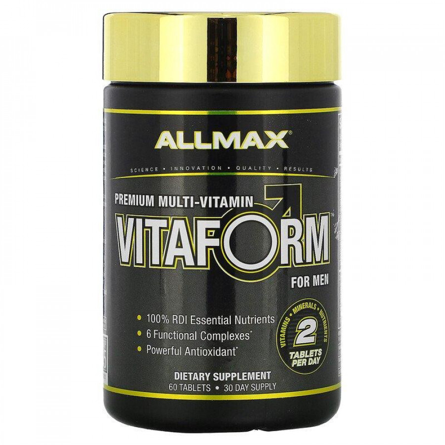 Витамины и минералы премиум-класса для мужчин "VitaForm for Men" AllMax Nutrition, 60 таблеток
