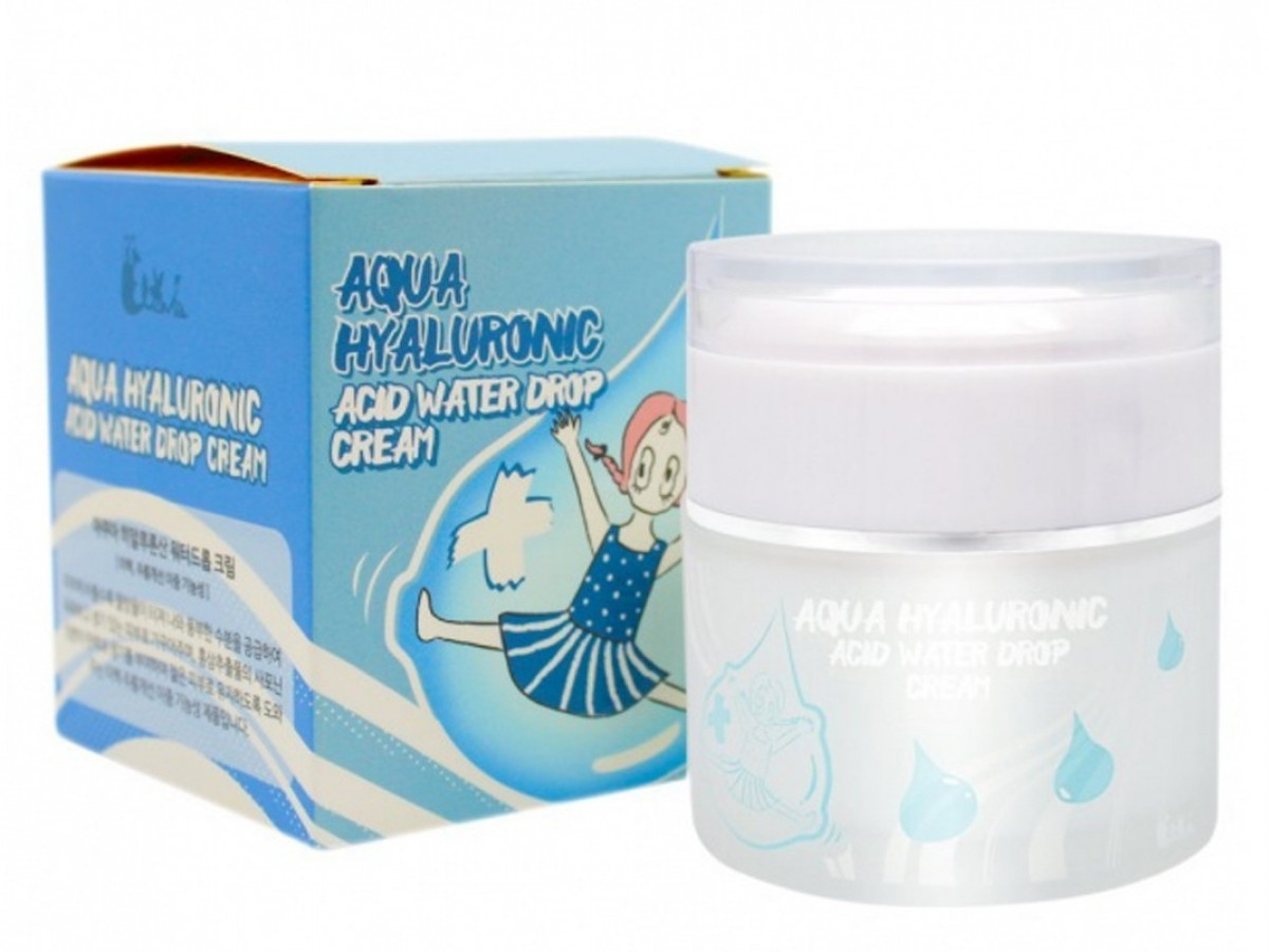 Крем Aqua Hyaluronic Acid Water Drop Cream, Elizavecca, увлажняющий питательный с гиалуроновой кислотой, 50 мл