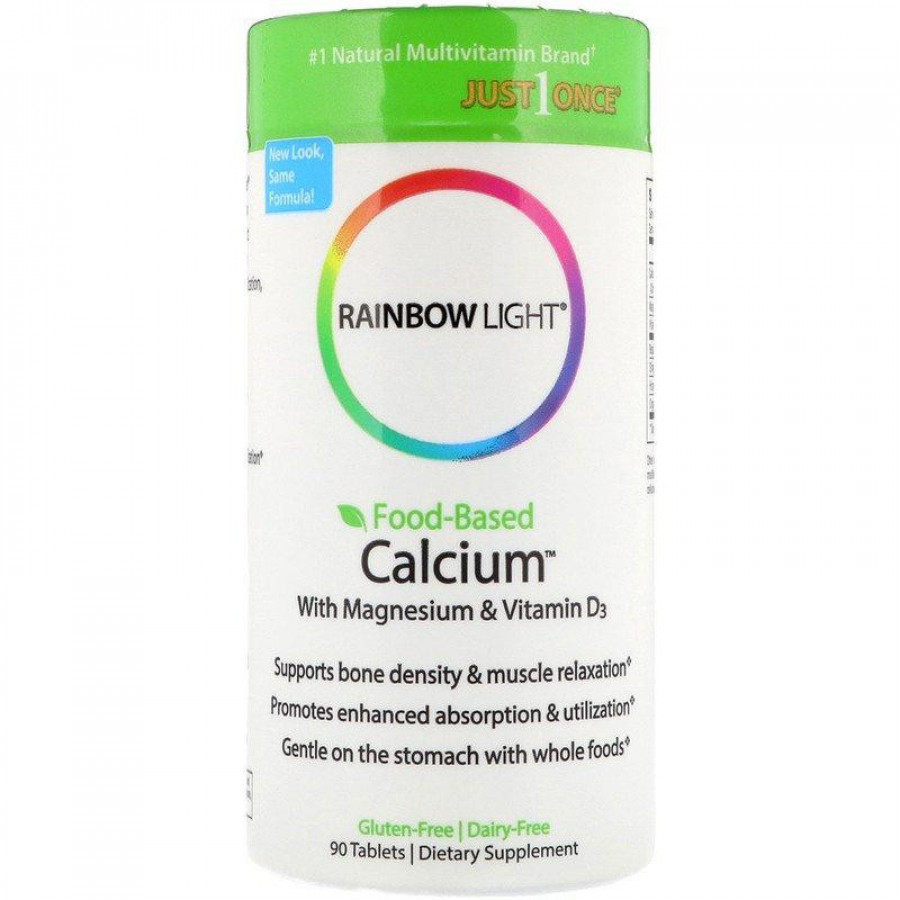 Кальций и магний с витамином D3 "Calcium with Magnesium & Vitamin D3" Rainbow Light, 90 таблеток