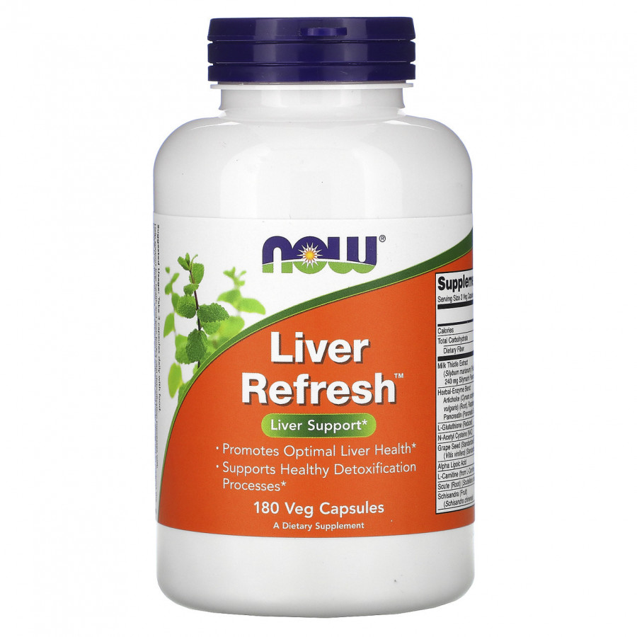 Поддержка печени, Liver Refresh, Now Foods, 180 капсул