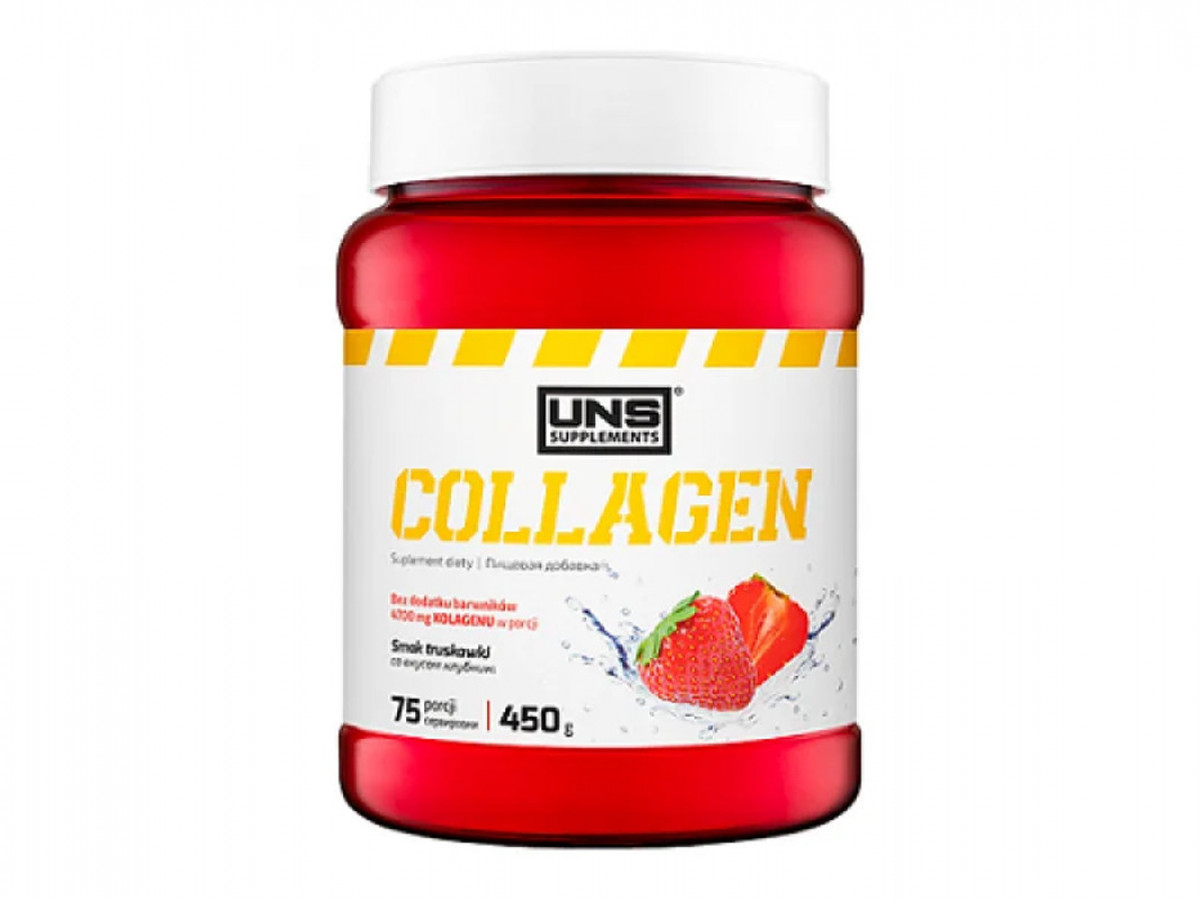 Коллаген Collagen Plus, UNS, клубника, 450 г
