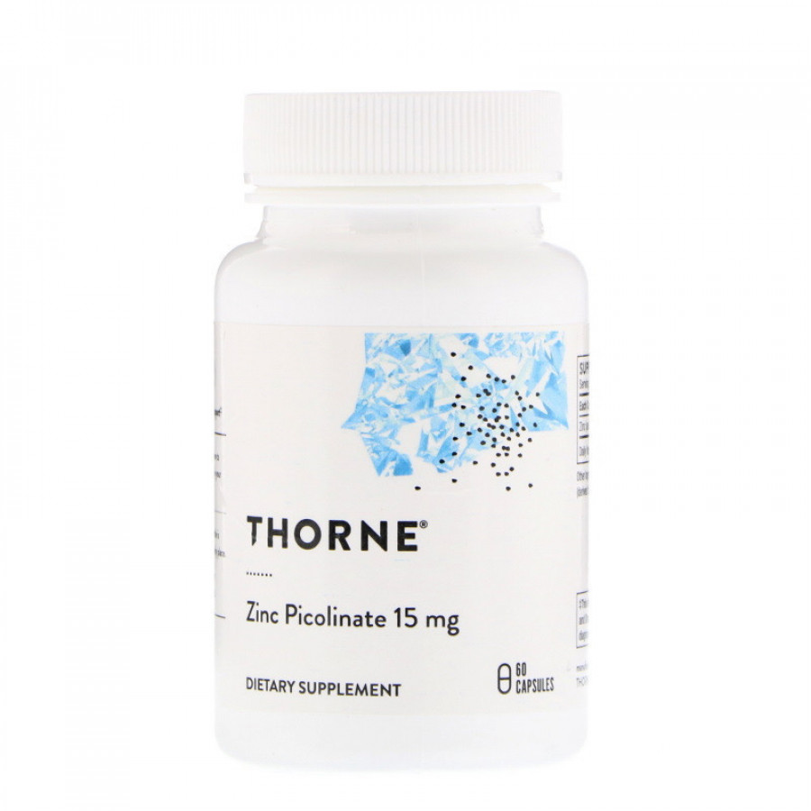 Пиколинат цинка, 15 мг, Thorne Research, 60 капсул