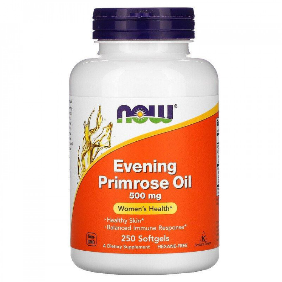 Масло вечерней примулы "Evening Primrose Oil" Now Foods, 500 мг, 250 капсул