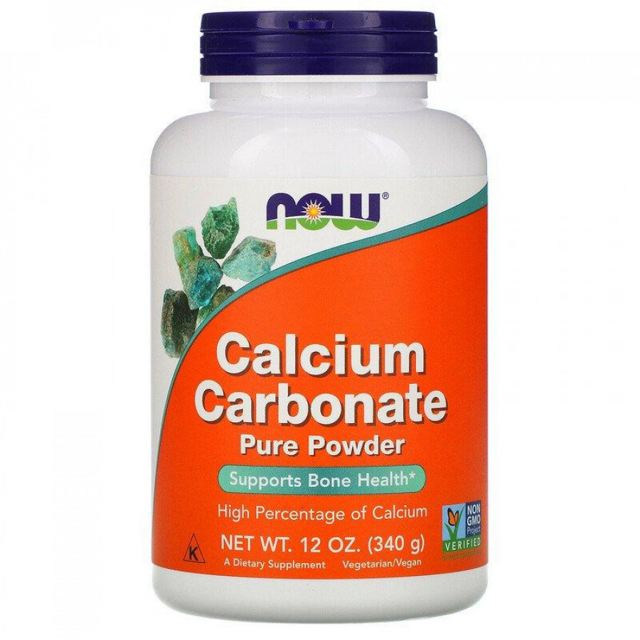 Порошок карбоната кальция "Calcium Carbonate", Now Foods, 340 г
