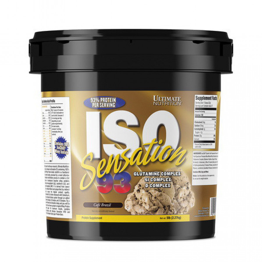 Изолят сывороточного протеина "ISO Sensation 93" Ultimate Nutrition, ассортимент вкусов, 2270 г