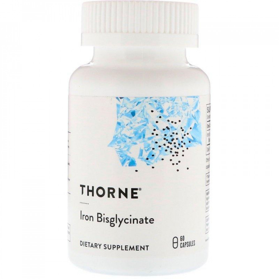 Бисглицинат железа "Iron Bisglycinate" Thorne Research, 25 мг, 60 капсул