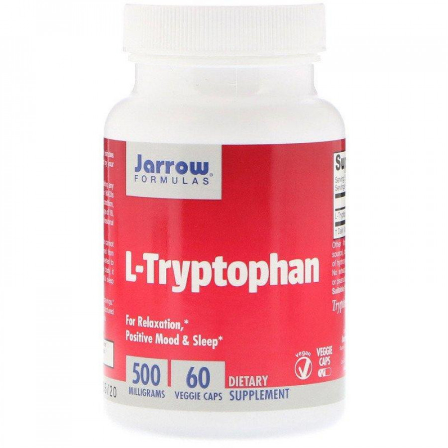 L-триптофан, 500 мг, Jarrow Formulas, 60 капсул