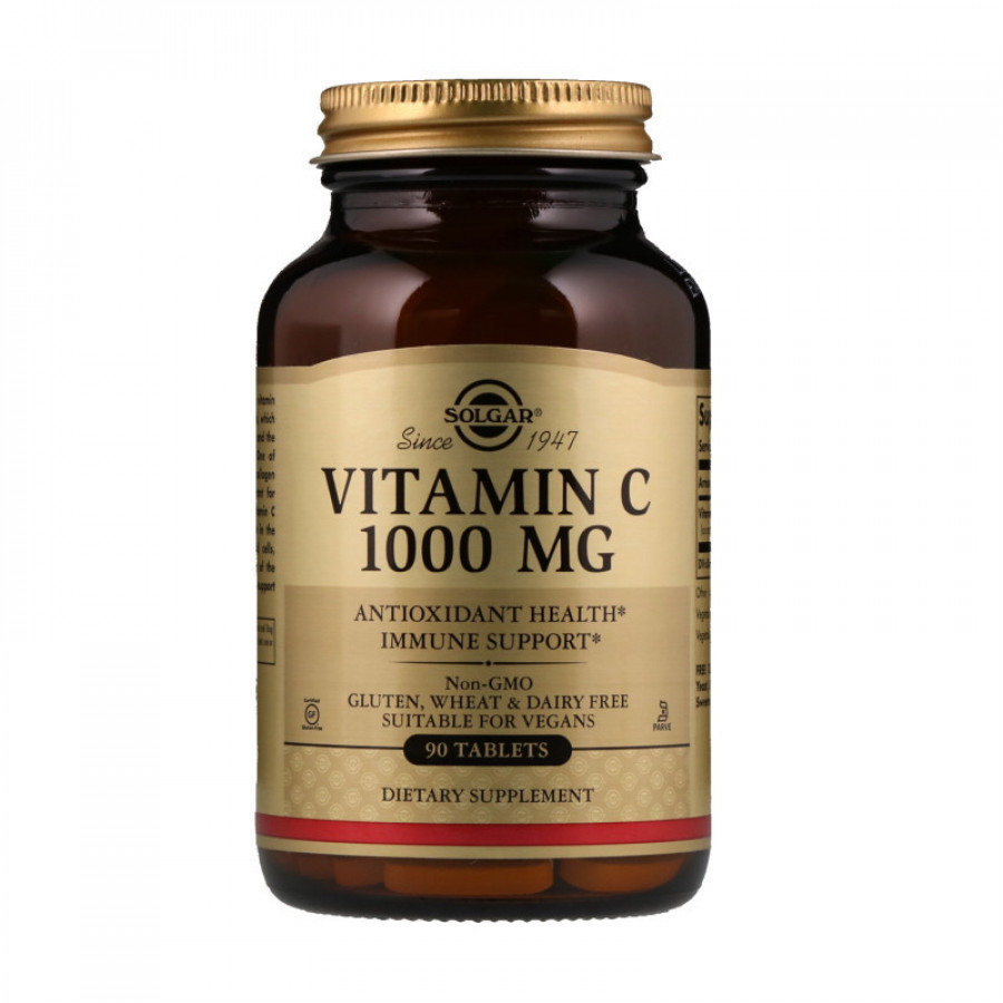 Витамин C "Vitamin C" Solgar, 1000 мг, 90 таблеток