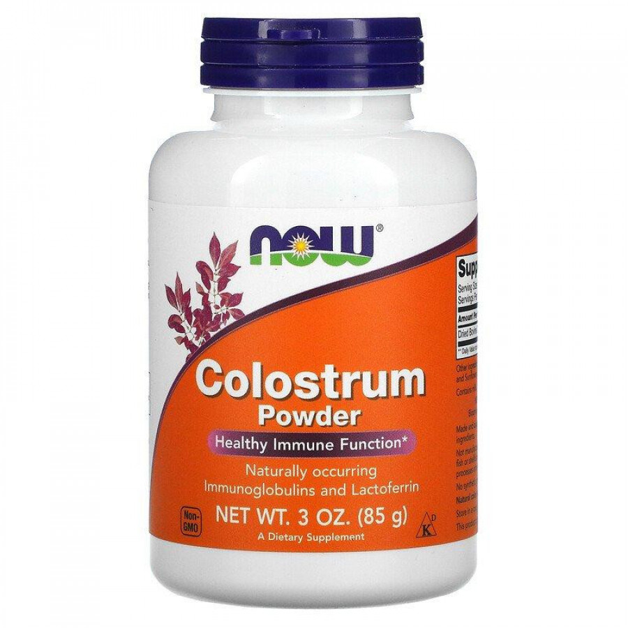 Молозиво "Colostrum Powder" Now Foods, 1250 мг, 85 г