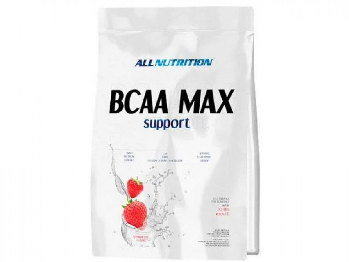 Аминокислоты BCAA Max Support, AllNutrition, чёрная смородина, 1000 г