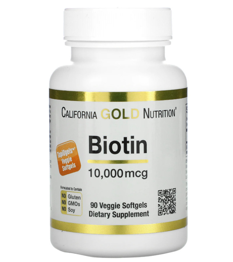 Биотин "Biotin" 10 000 мкг, California Gold Nutrition, 90 капсул