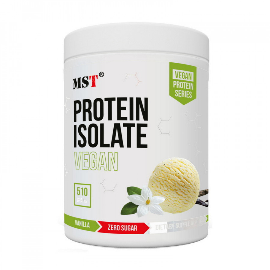 Изолят горохового протеина "Vegan Protein Isolate" MST, ваниль, 510 г
