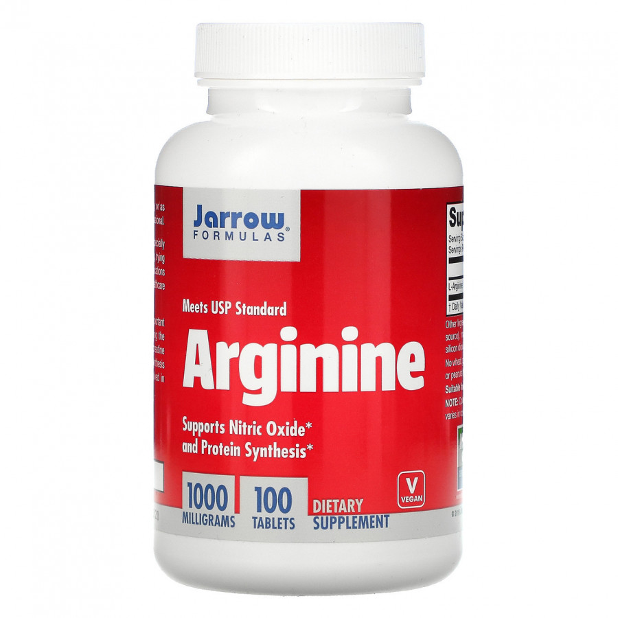 L-аргинин, 1000 мг, Jarrow Formulas, 100 таблеток