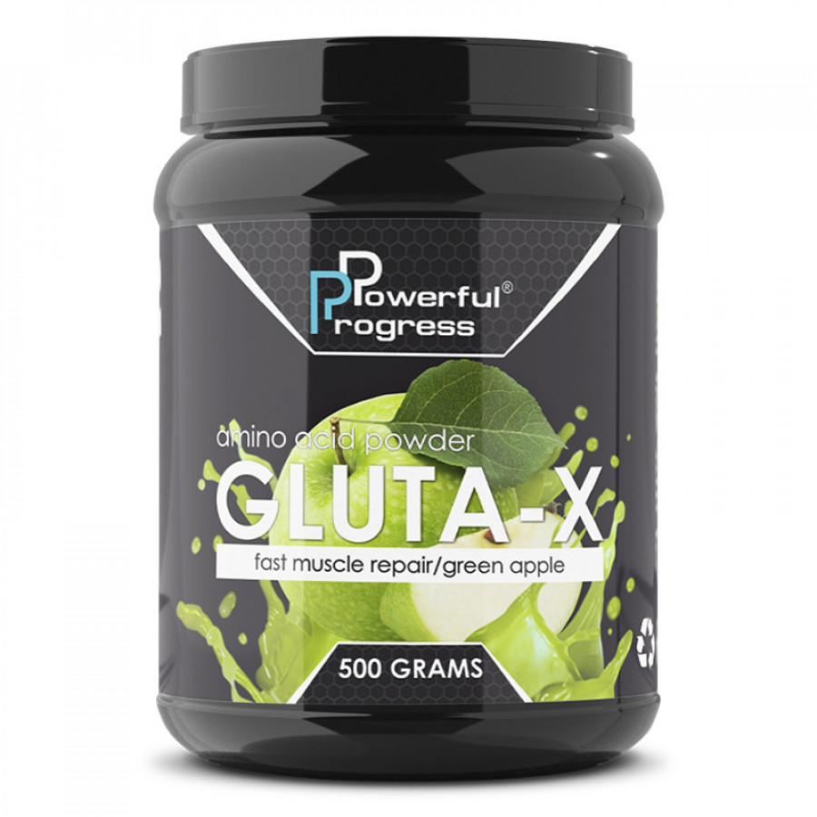 Глютамин Gluta-X, Powerful Progress, вкус в ассортименте, 500 г