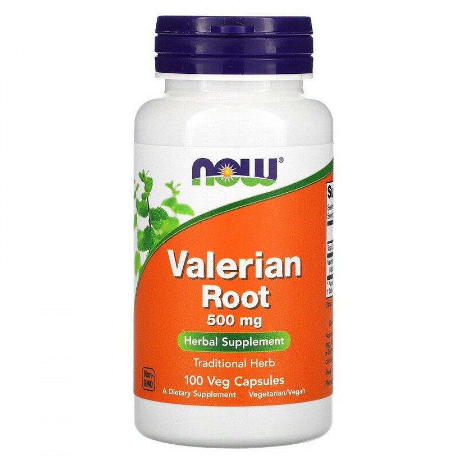 Корень валерианы "Valerian Root" Now Foods, 500 мг, 100 капсул
