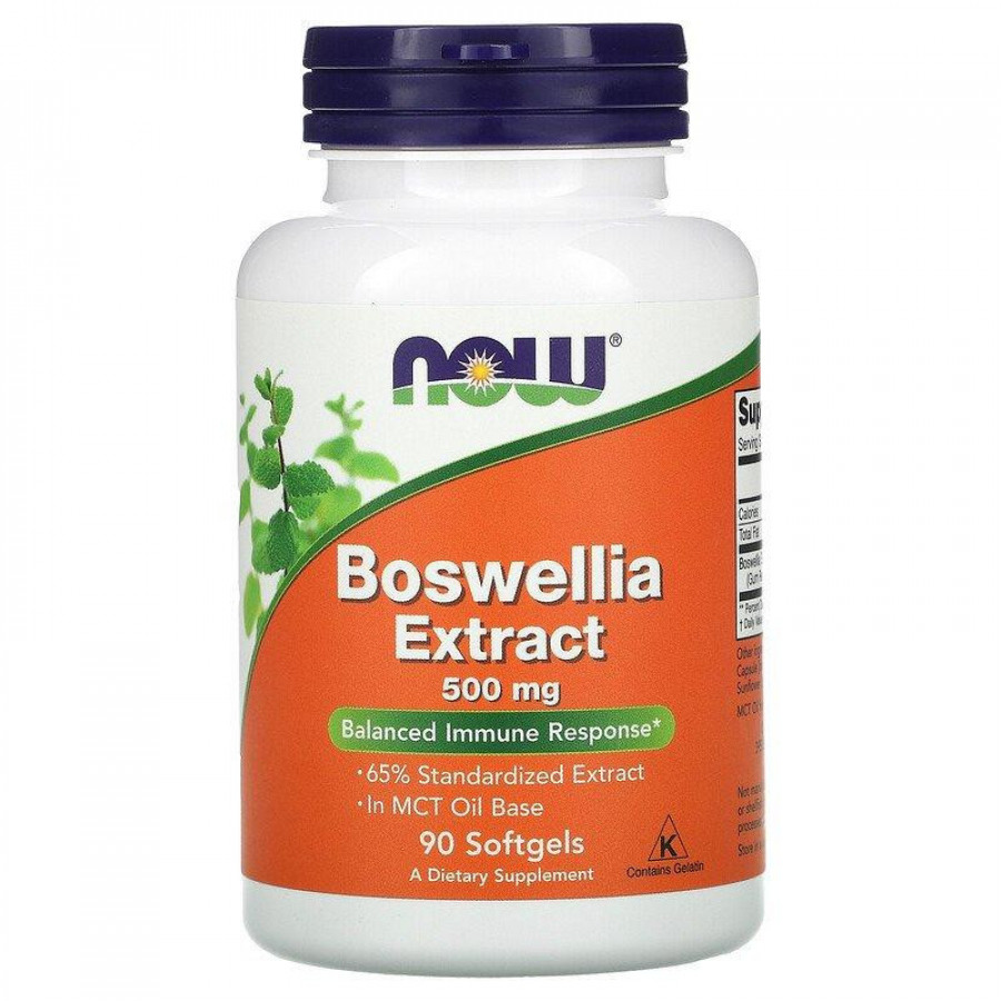 Экстракт босвеллии "Boswellia Extract", Now Foods, 500 мг, 90 капсул