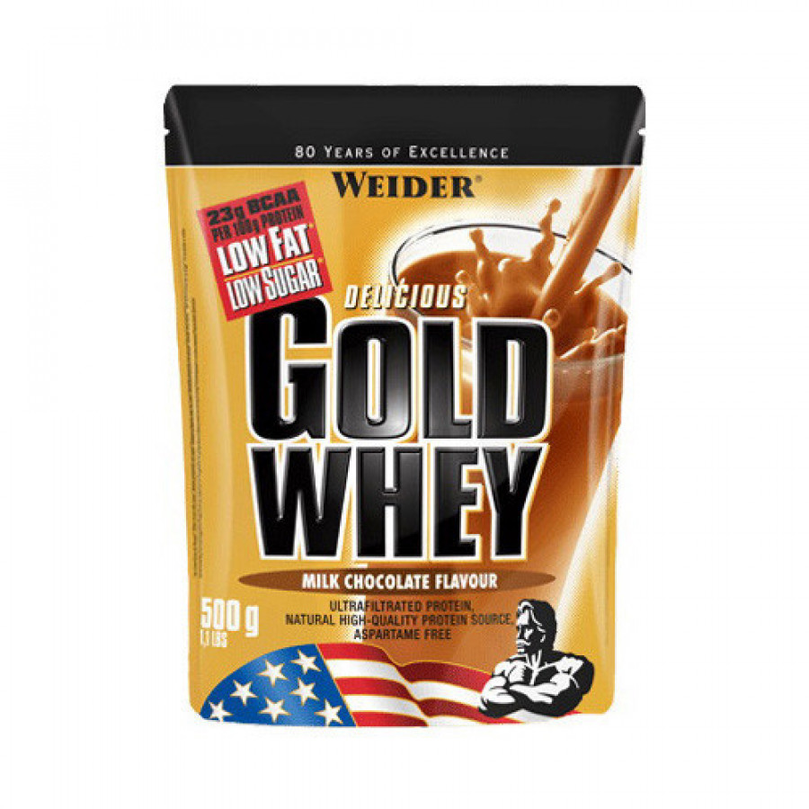 Концентрат сывороточного протеина "Gold Whey" Weider, ассортимент вкусов, 500 г
