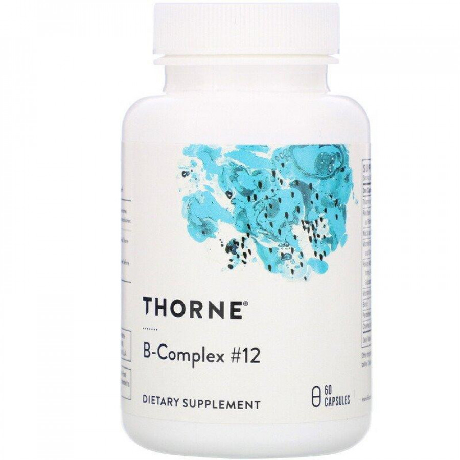 Комплекс витаминов группы В "B-Complex #12", Thorne Research, 60 капсул