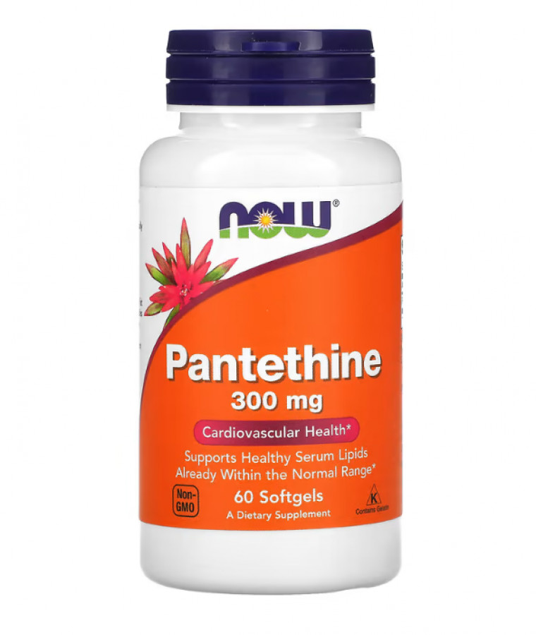 Пантетин Now Foods (Pantethine) 300 мг 60 капсул