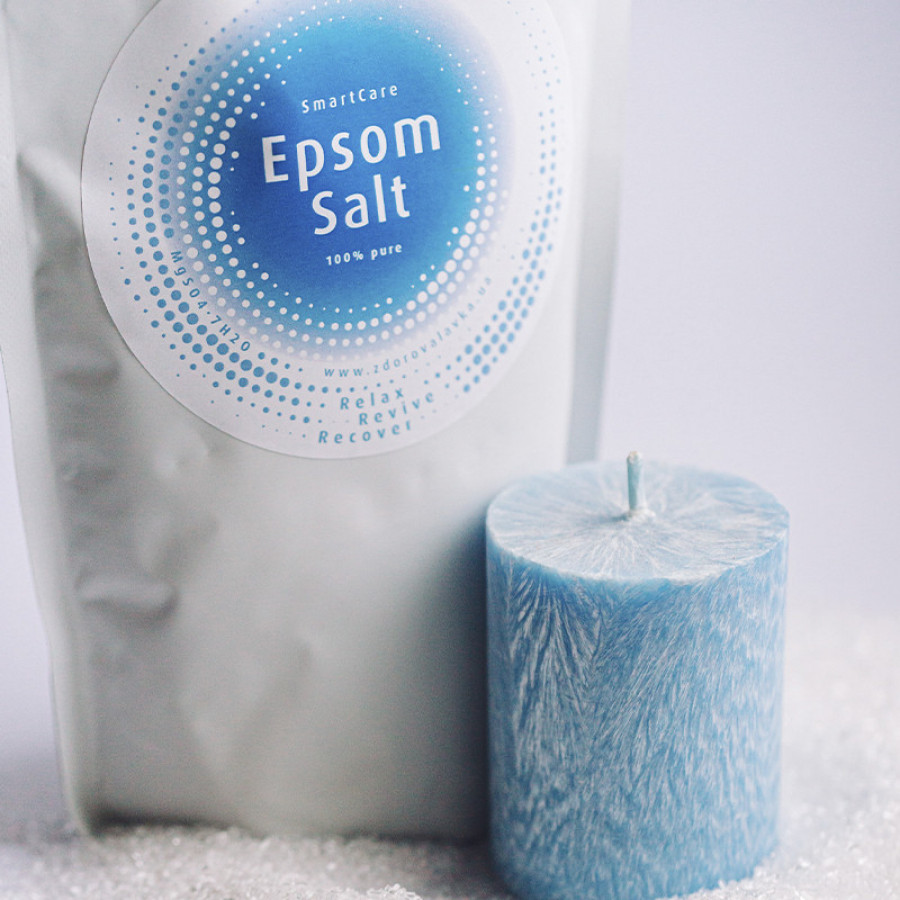 Английская магниевая соль для ванн Эпсома, Smart Care, 500 г