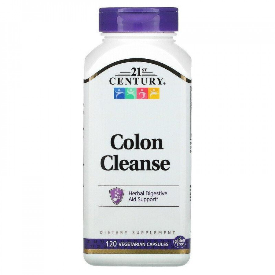 Добавка для улучшения пищеварения "Colon Cleanse" 21st Century, 120 капсул