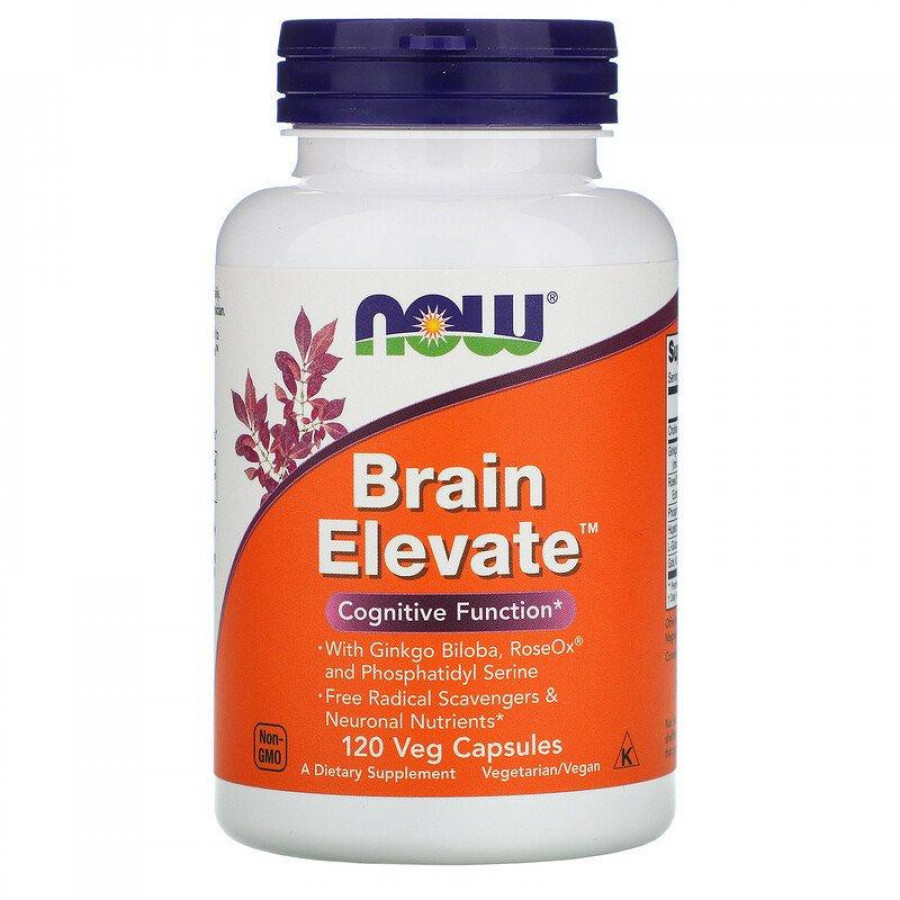 Поддержка когнитивных функций "Brain Elevate", Now Foods, 120 капсул