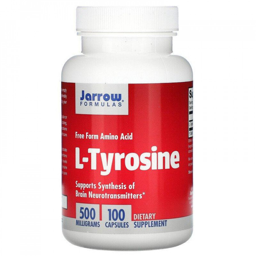 L-тирозин, 500 мг, Jarrow Formulas, 100 капсул