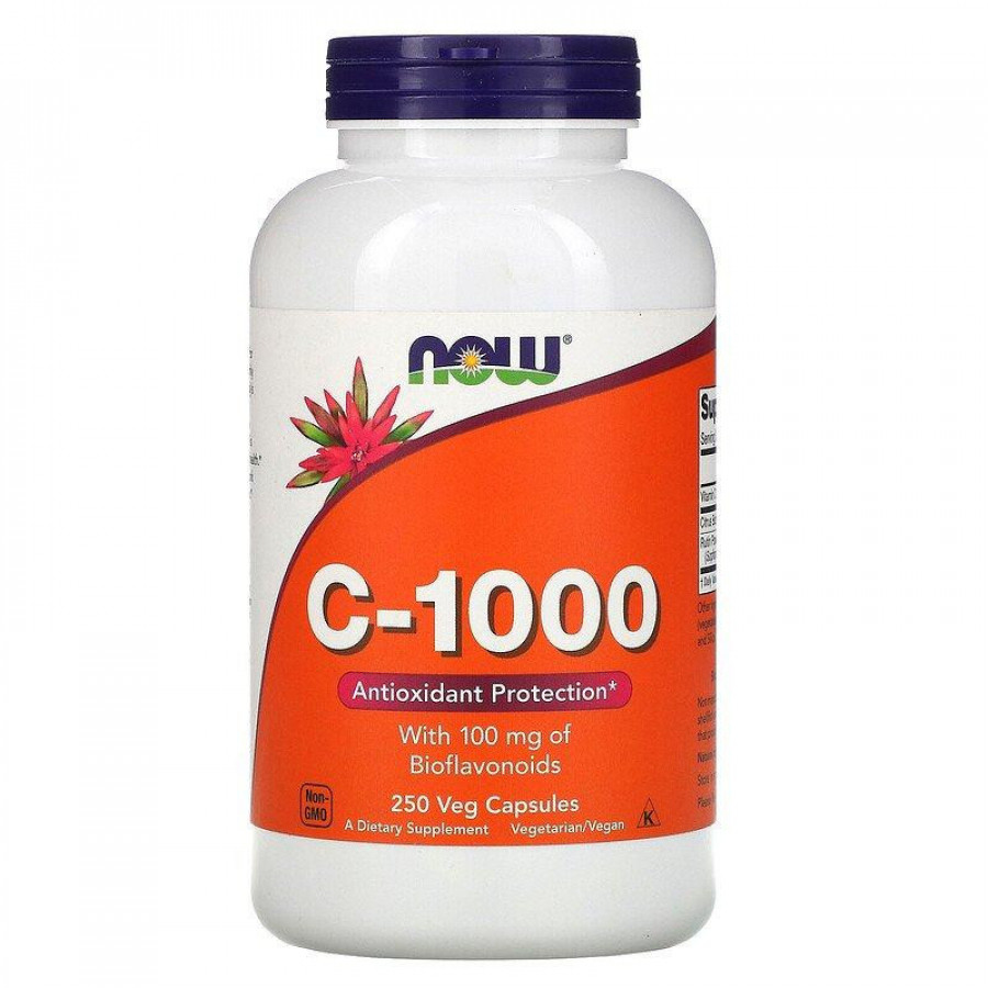 Витамин С с биофлавоноидами "C-1000 with bioflavonoids" Now Foods, 1000 мг, 250 капсул