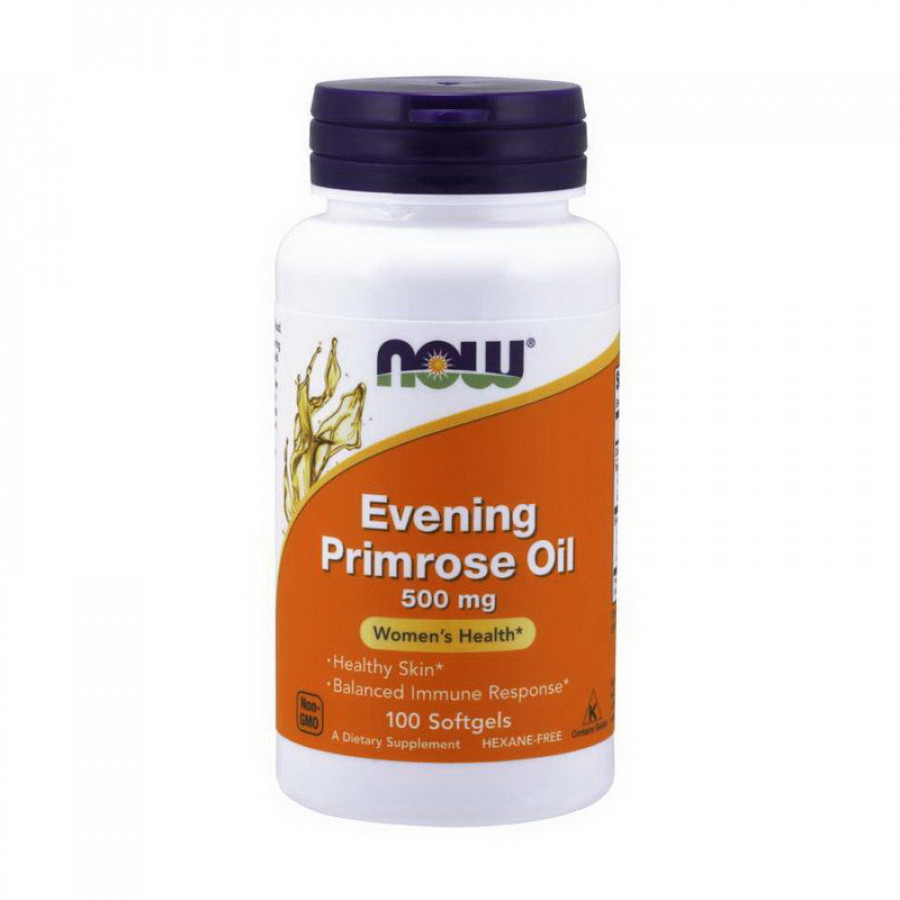Масло вечерней примулы "Evening Primrose Oil" Now Foods, 500 мг, 100 капсул