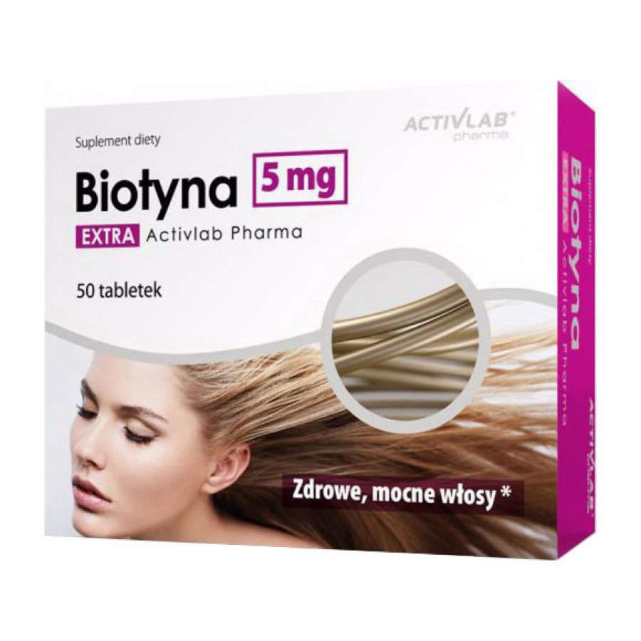 Биотин "Biotyna Extra" Activlab, 5 мг, 50 таблеток