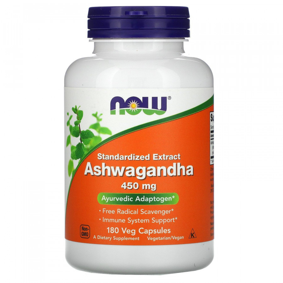 Ашваганда Ashwagandha Now Foods 450 мг 180 капсул