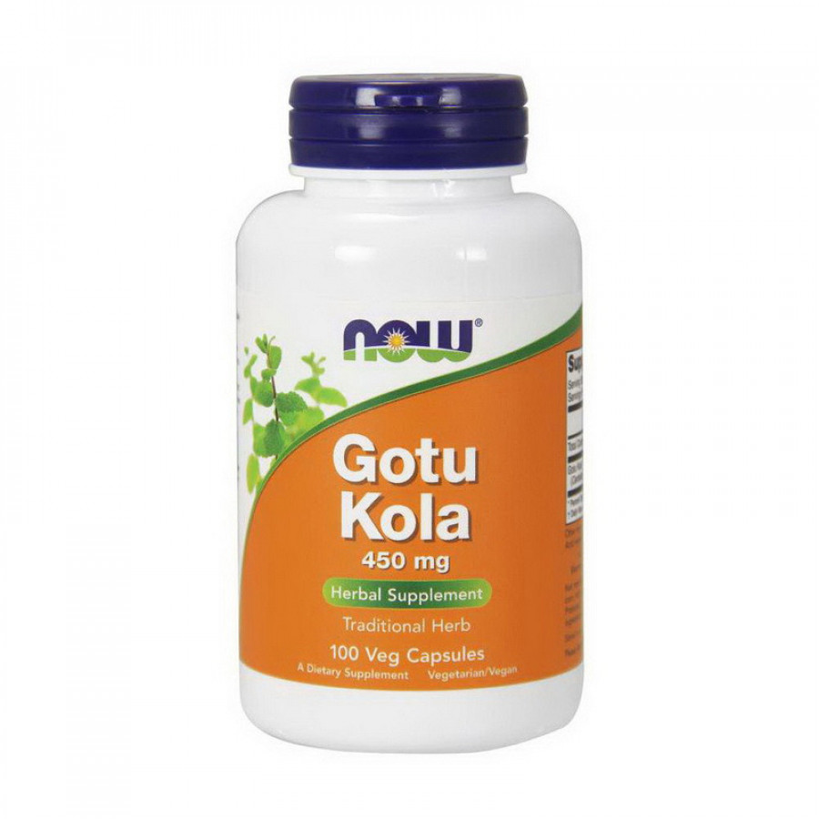 Готу Кола "Gotu Kola" Now Foods, 450 мг, 100 капсул