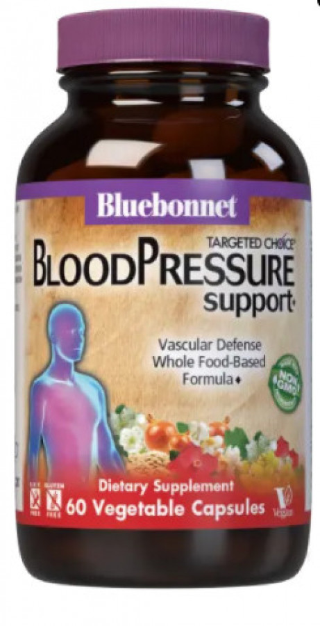 Добавка для нормализации кровяного давления "Blood Pressure support" Bluebonnet Nutrition, 60 капсул