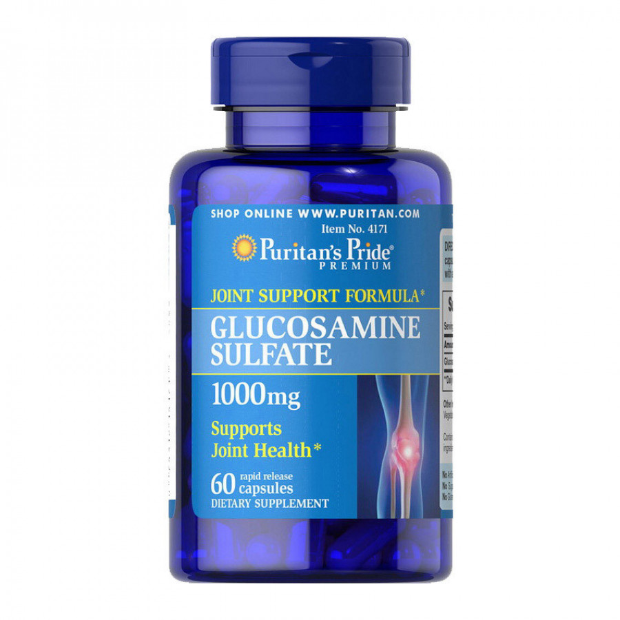 Глюкозамин сульфат "Glucosamine Sulfate" Puritan's Pride, 1000 мг, 60 капсул