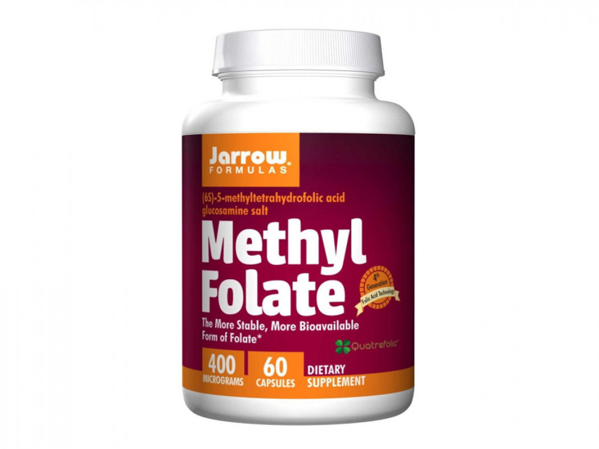 Метилфолат Methyl Folate, Jarrow Formulas, фолиевая кислота, 400 мкг, 60 капсул