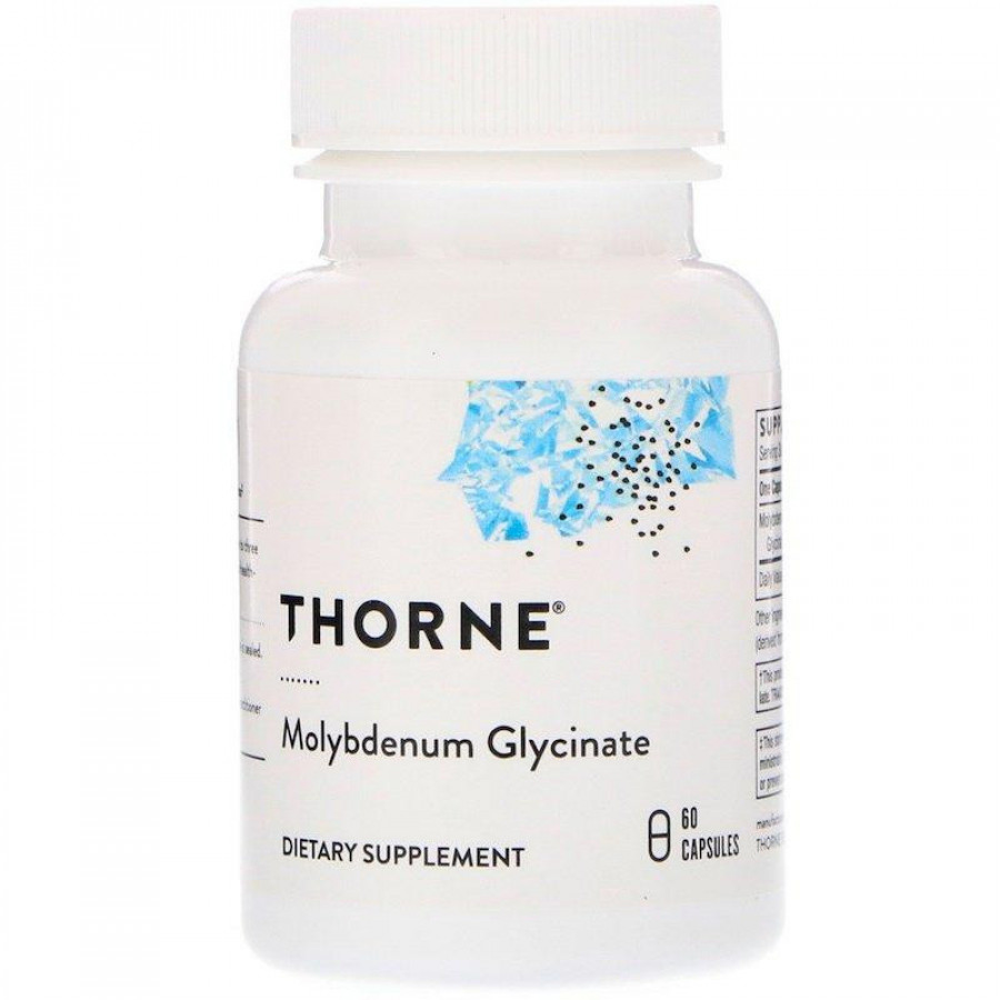 Молибден глицинат "Molybdenum Glycinate" Thorne Research, 1 мг, 60 капсул