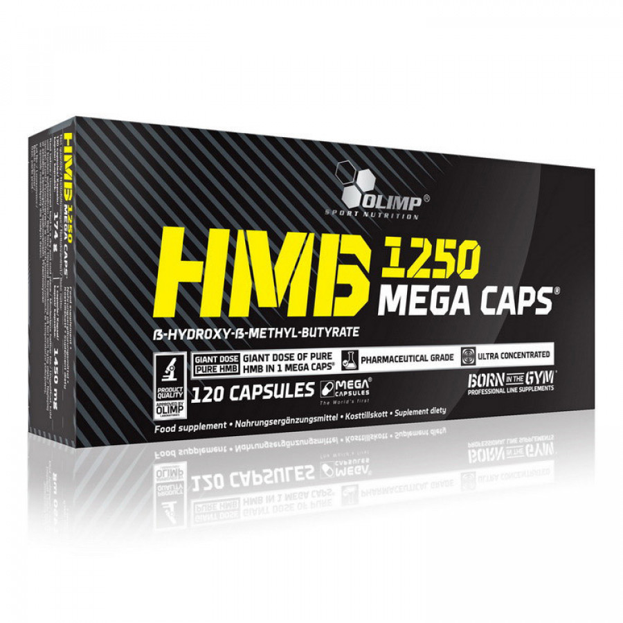 Бета-гидрокси-бета-метилбутират "HMB mega caps" OLIMP, 1250 мг, для восстановления, 120 капсул