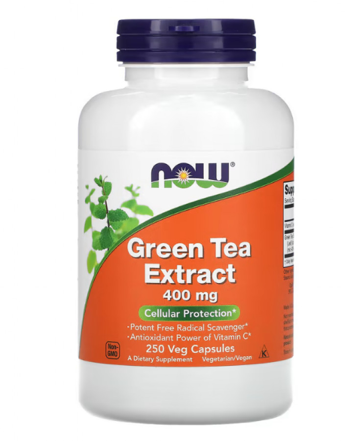 Экстракт зеленого чая Now Foods (Green Tea) 400 мг 250 капсул