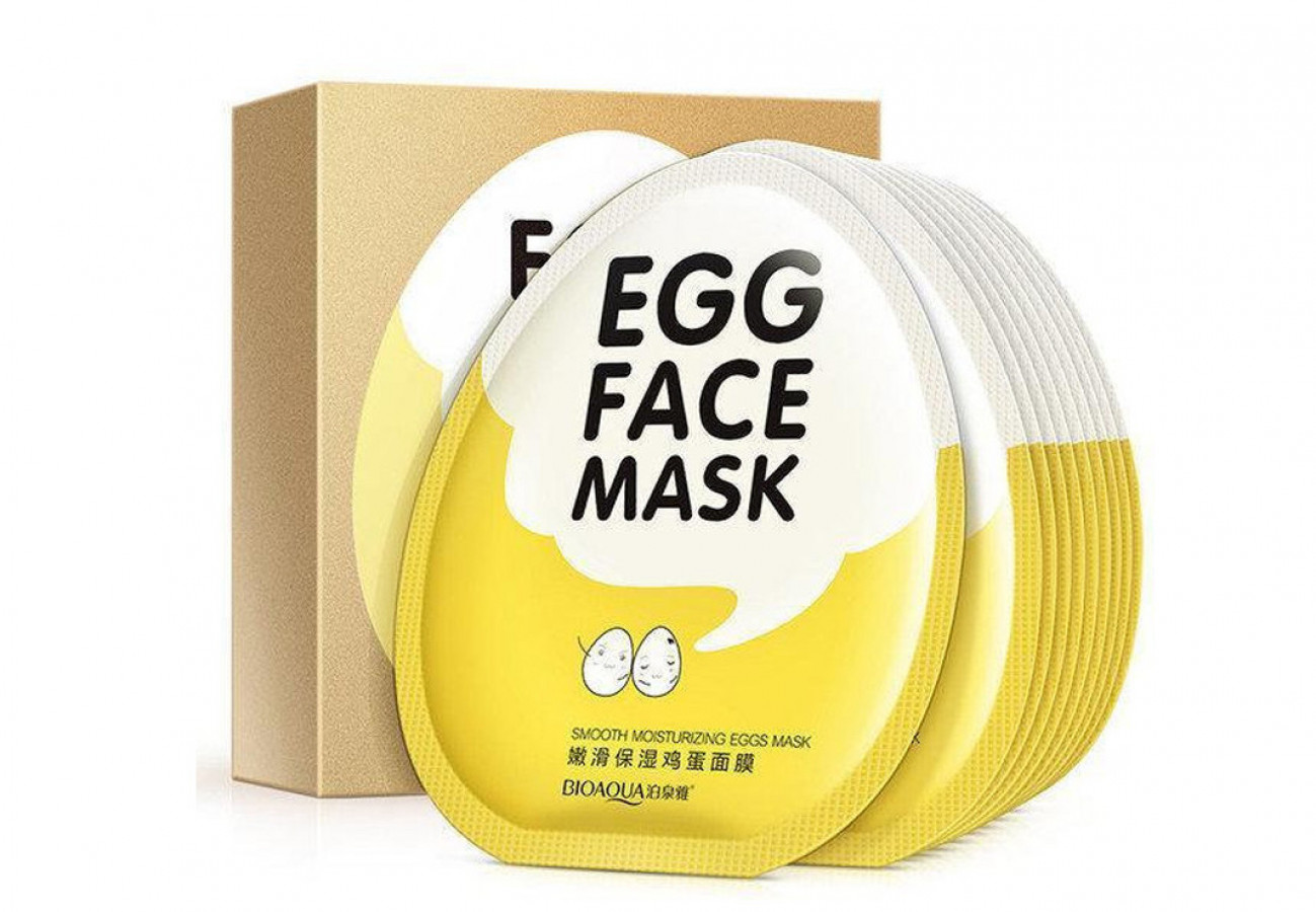 Маска  для лица Egg face Mask, Bioaqua, с яичным желтком, 30 г