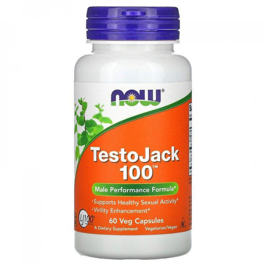 Добавка для мужчин "Testo Jack 100" Now Foods, 60 капсул