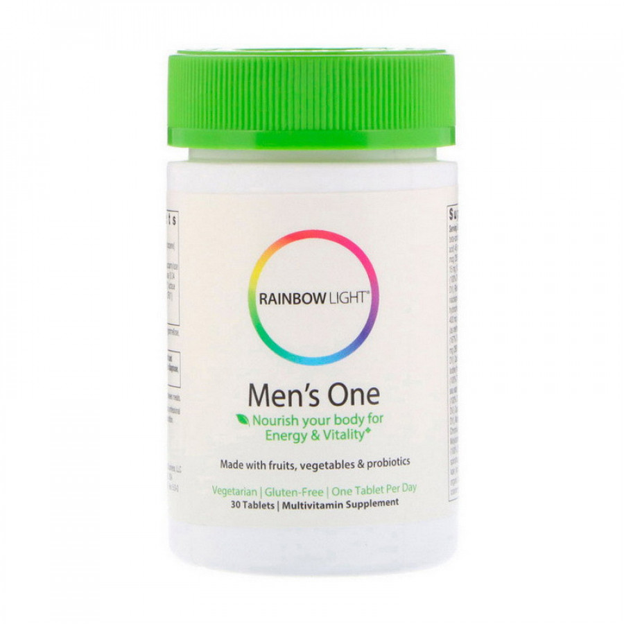 Поливитамины для мужчин, Men's One, Rainbow light, 30 таблеток