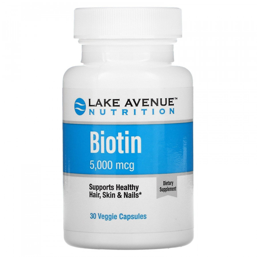 Биотин Lake Avenue Nutrition (Biotin) 5000 мкг 30 капсул